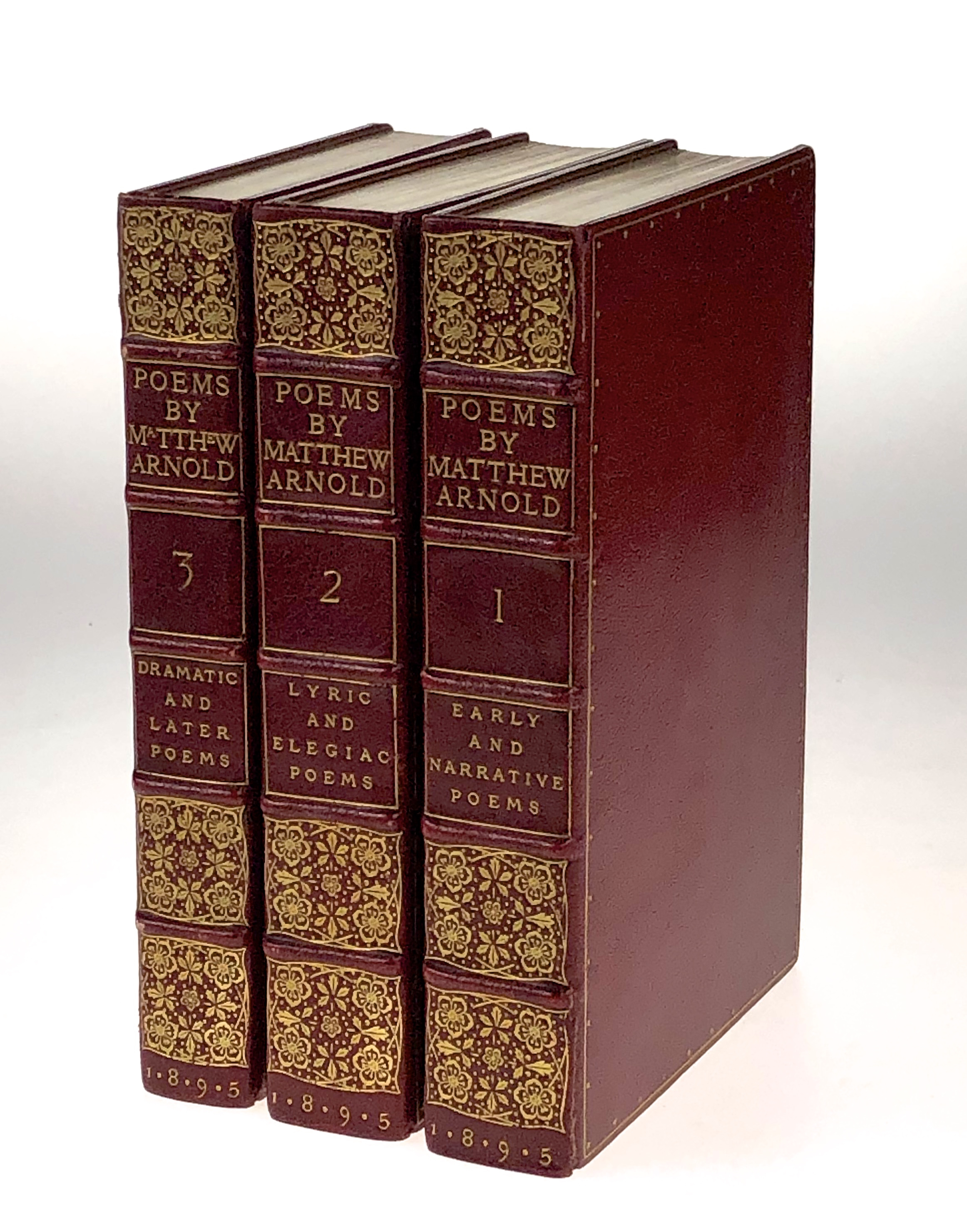 Three Matthew Arnold Volumes in Doves Binding
