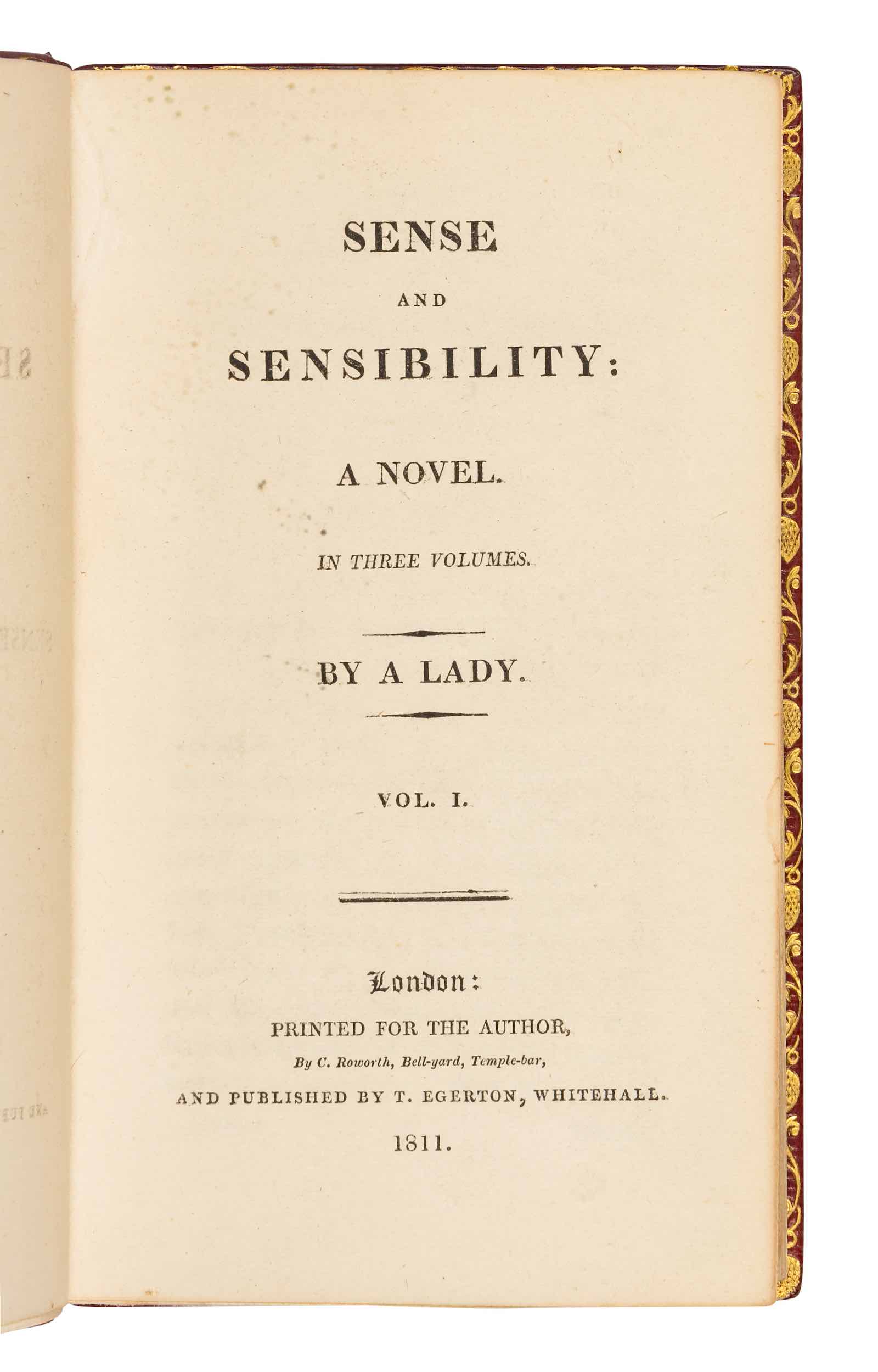 Jane Austen First Editions $240,000 auction sale price