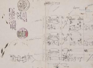 Vaslav Nijinsky, The Afternoon of a Faun (L’Après-midi d’un  Faune), choreographic notation, ca. 1913–15
