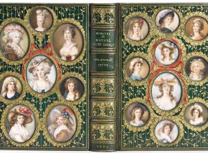 Élisabeth Vigée Le Brun, Memoirs of Madame Vigée Lebrun in a deluxe Cosway-style binding inset with 18 portrait miniatures. London: Grant Richards, 1904.