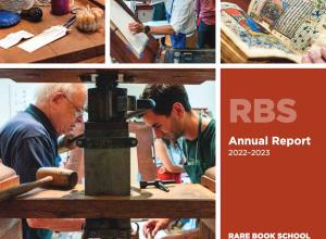 Rare Book School annual report cover