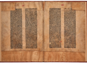 Gutenberg Bible bifolium