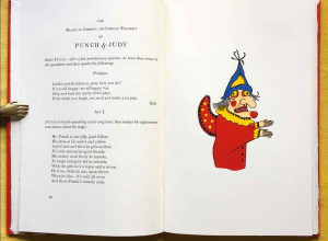 An inside page of The Tragical Comedy of Punch & Judy