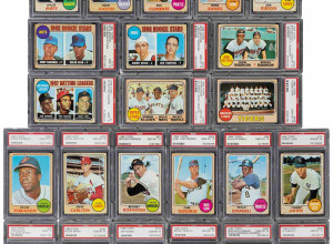 A complete set of 1968 Topps baseball cards 