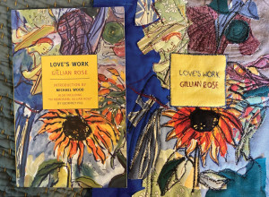 Historian Emily Cockayne’s cover embroideries that she is making for a book quilt include Gillian Rose’s Love’s Work. 