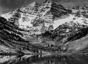 Ansel Adams, Maroon Bells, Near Aspen, Colorado