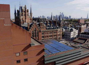 The British Library with its new solar installation