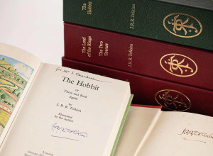 A signed collection of J. R. R. Tolkien's four most celebrated works