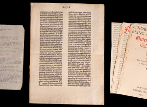 The Gutenberg Bible leaf