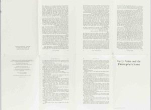 J. K. Rowling, complete set of unbound sheets for the first edition of Harry Potter and the Philosopher's Stone
