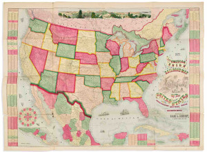 Haasis & Lubrecht's The American Union Railroad Map Of The United States, British Possessions, West Indies, Mexico, And Central America