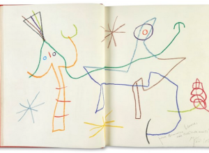 Opening from Miró and Éluard's "A toute épreuve" (1958).
