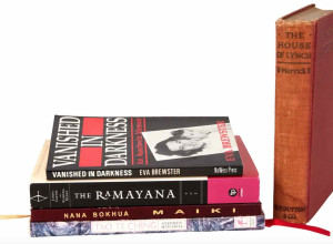 A group of author-inscribed books from the personal home collection of David Lynch
