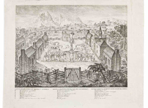 Courtius, Klyn Loretten in Noord-America/Little Loretto, Kentucky, engraving, circa 1812