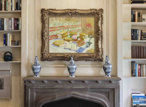 Vincent van Gogh's Romans Parisiens (Les Livres jaunes) in situ