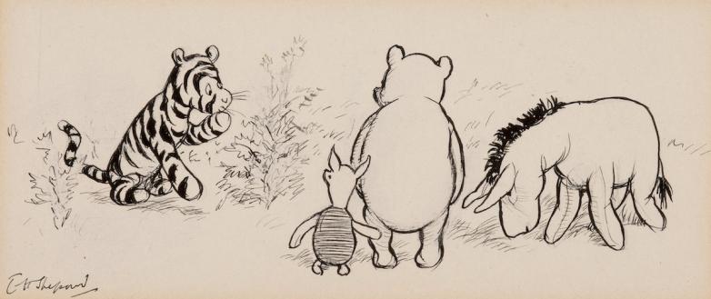 Winnie The Pooh Drawing by William Smith - Fine Art America