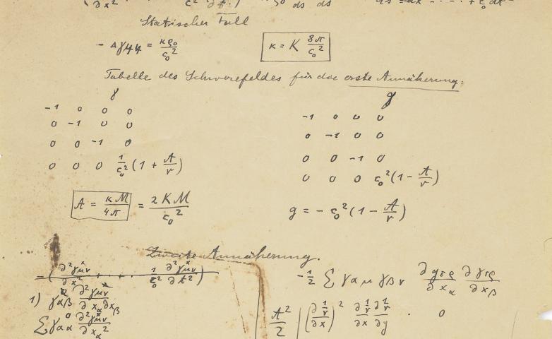 Albert Einstein Michele Besso Manuscript Offered at Christie s