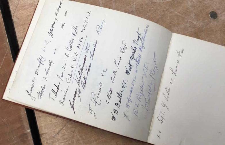 Autograph Book Signed by 128 Victoria Cross War Heroes to Auction