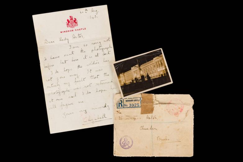 Wartime Letter Written by Queen Elizabeth II With Signed Photogaph to ...