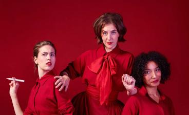 Underdog - The Other Other Bronte starring (left to right) Rhiannon Clements as Anne, Gemma Whelan as Charlotte, Adele James as Emily