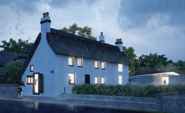 Artist's impression of restored cottage