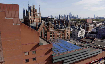 The British Library with its new solar installation