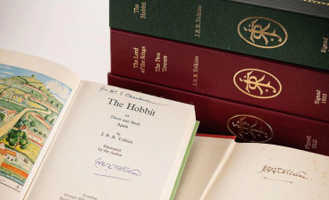 A signed collection of J. R. R. Tolkien's four most celebrated works