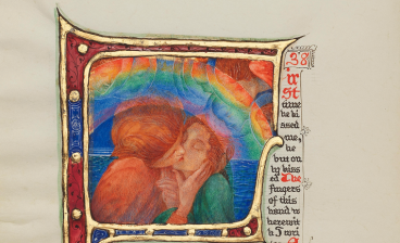 Phoebe Anna Traquair illumination for Elizabeth Barrett Browning's Sonnet 38