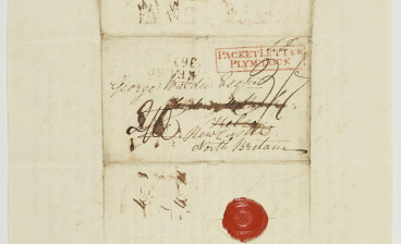 Letter from James Steuart, London, addressed for attention of John Grahame, March 14, 1668, partially removed by Macmillan who also erased the reference number he found on it.