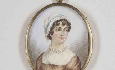 Anonymous, miniature portrait of Jane Austen, 19th century