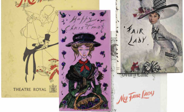 A My Fair Lady Theatre Royal, Drury Lane programme, and souvenir book, 1958; a copy of Cecil Beaton's Fair Lady, C. Tinling & Co., Ltd., London, 1964; and a Beaton designed Christmas card