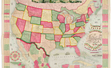 Haasis & Lubrecht's The American Union Railroad Map Of The United States, British Possessions, West Indies, Mexico, And Central America