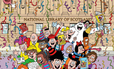 The Bash Street Kids visit the National Library of Scotland: the front cover of the special edition centenary edition of Beano