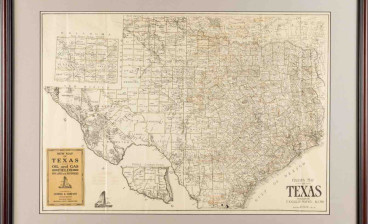 F. E. Gallup. Gallup's Map of Texas, Showing Oil and Gas Fields, Pipe Lines and Refineries 