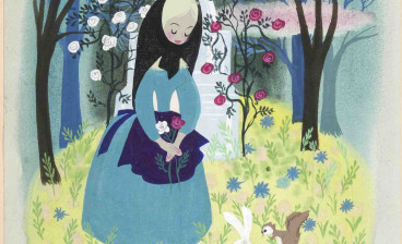 Mary Blair, Cinderella, Cinderella at parents' grave concept painting