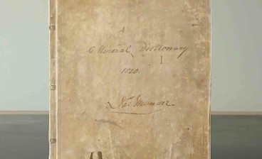 James Mander's manuscript draft of A Mineral Dictionary of Words, Or Terms Used By The Miners In Derbyshire, 1821