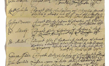 Stafford Gaol manuscript calendars