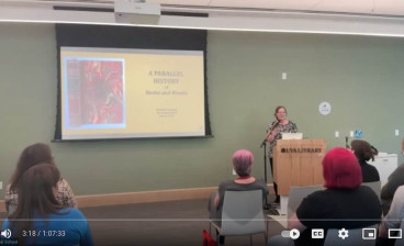Mindell Dubansky's talk on A Parallel History of Books and Blooks  