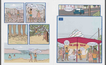 Carla Rodríguez and Rosa Colón Guerra, Goodbye, For Now San Juan (Soda Pop Comics, 2016)                           Images for press        Carla Rodríguez (b. 1983), writer Rosa Colón Guerra (b. 1977), illustrator Goodbye, For Now San Juan: Soda Pop Comics, 2016   Turn on screen reader support      To enable screen reader support, press ⌘+Option+Z To learn about keyboard shortcuts, press ⌘slash