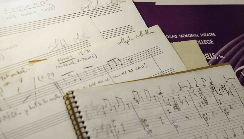 Part of the Sondheim archive acquired by the Library of Congress