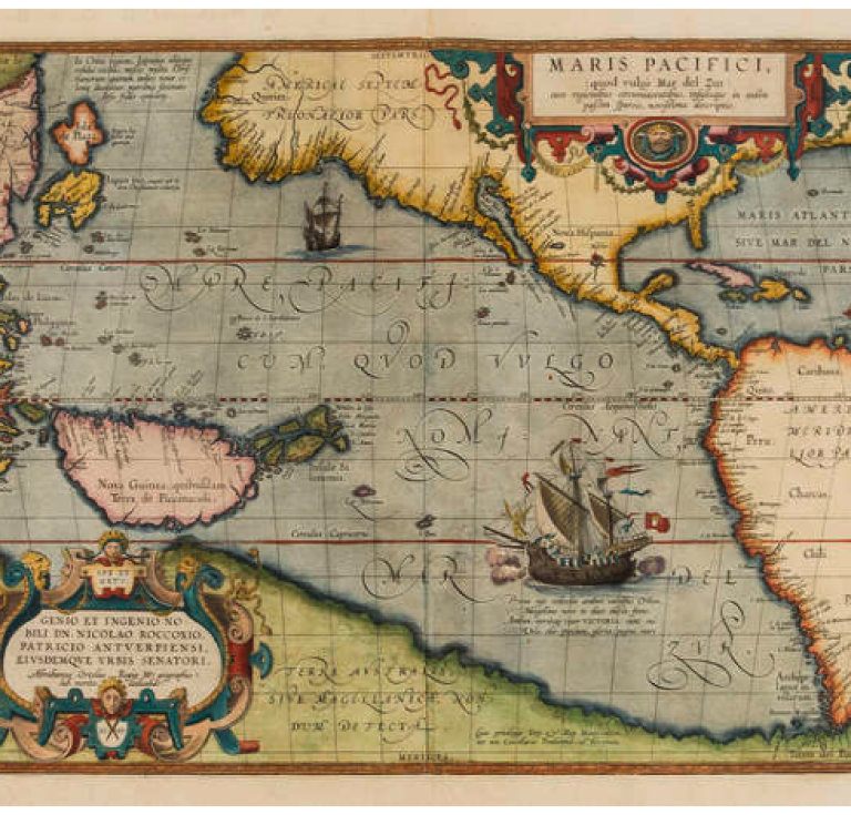 1589 map of the Pacific