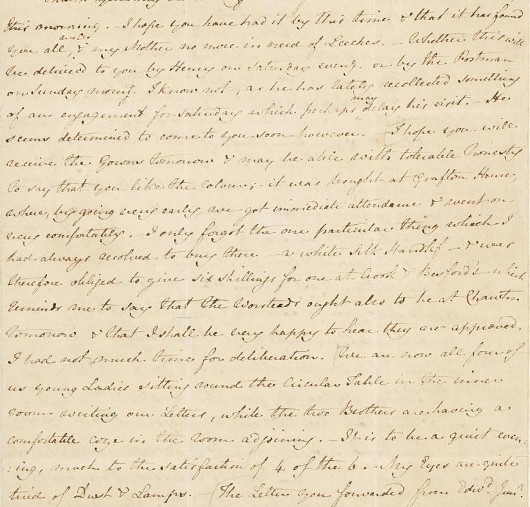 Jane Austen letter