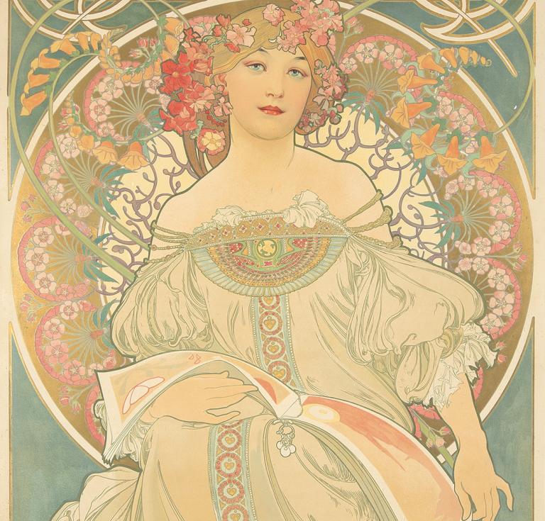 F. Champenois / Reverie, 1897, by Alphonse Mucha