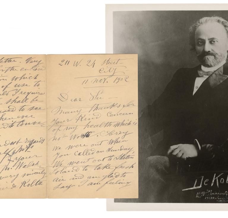 Buatier De Kolta Autograph Letter