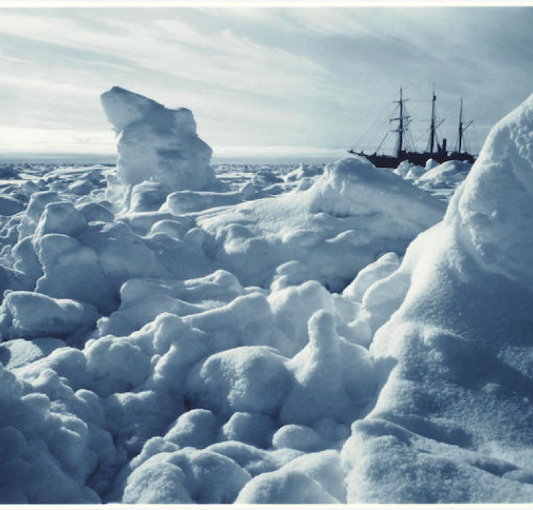 Frank Hurley photograph of ice