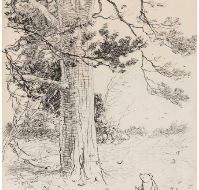 E.H. Shepard "Suppose a tree fell down when we were underneath it"