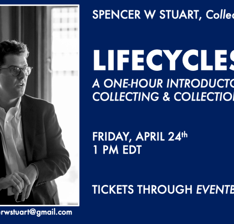 Lifecycles: Collecting & Collections flyer