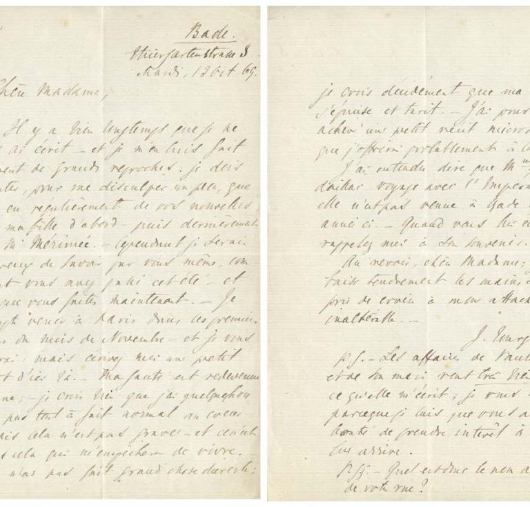 Ivan Turgenev letter