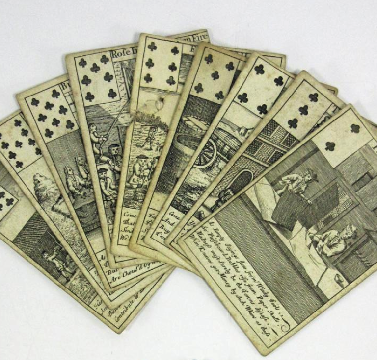 South Sea Bubble playing cards
