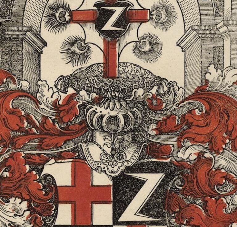 Johann von Metzenhausen bookplate detail